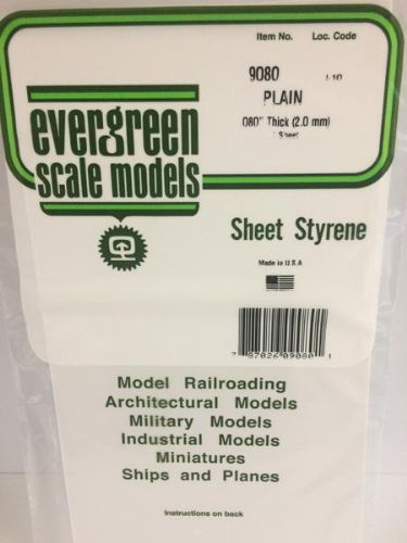 PLAIN SHEET 0.080 EVERGREEN